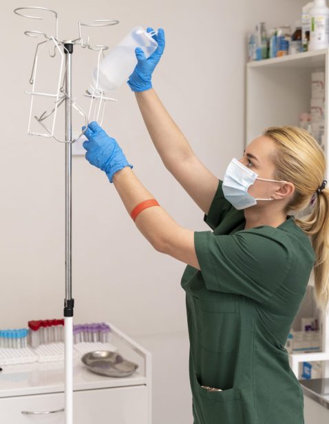 female-student-medicine-wearing-medical-mask